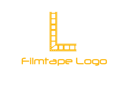 letter L forming film reel logo