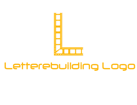 letter L forming film reel logo