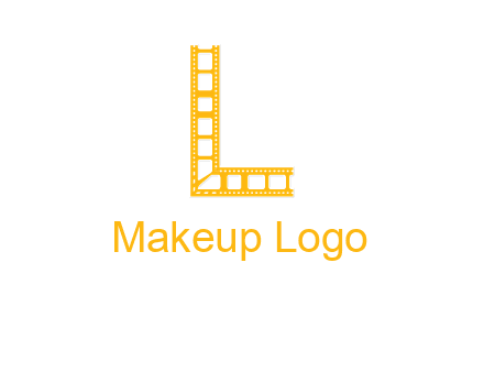letter L forming film reel logo