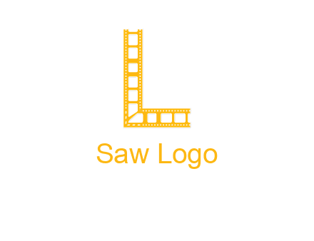 letter L forming film reel logo