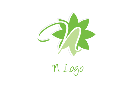 letter n is in the flower logo