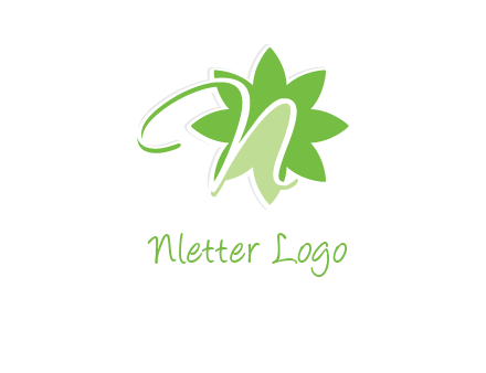 letter n is in the flower logo