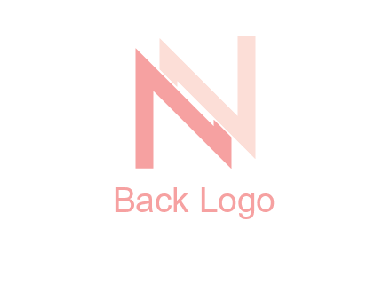 letter n overlap initial