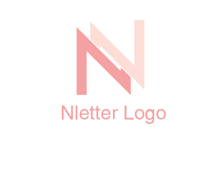 letter n overlap initial