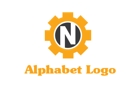 letter n in center of a gear logo