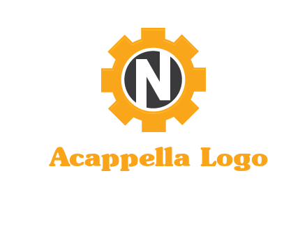 letter n in center of a gear logo