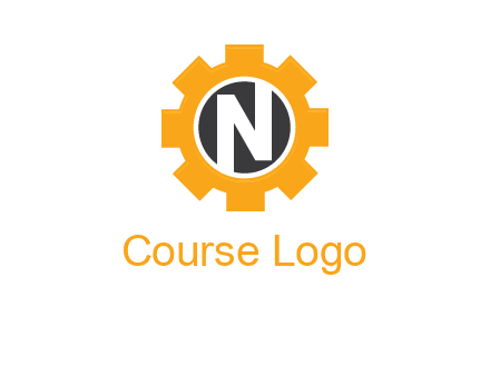 letter n in center of a gear logo
