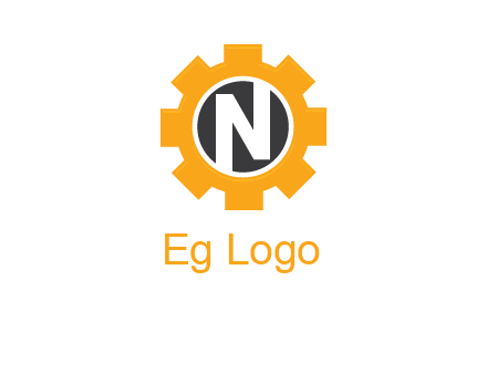 letter n in center of a gear logo