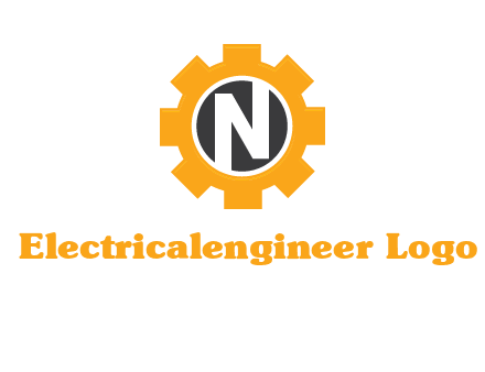 letter n in center of a gear logo