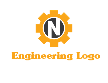 letter n in center of a gear logo