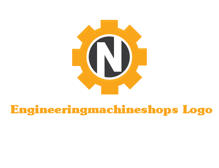 letter n in center of a gear logo