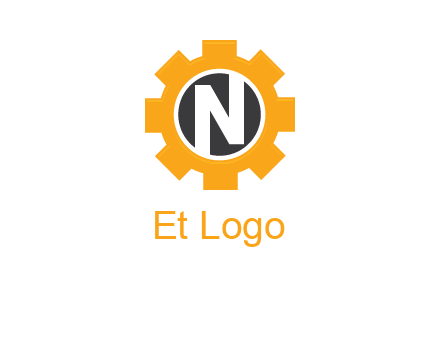 letter n in center of a gear logo