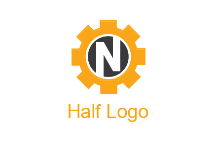 letter n in center of a gear logo