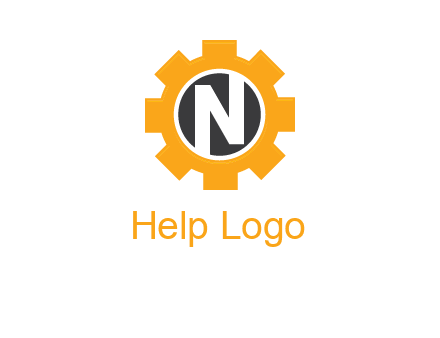 letter n in center of a gear logo