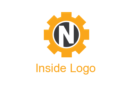 letter n in center of a gear logo