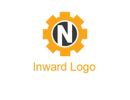 letter n in center of a gear logo