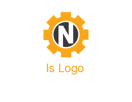 letter n in center of a gear logo