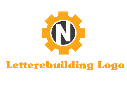 letter n in center of a gear logo