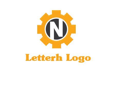 letter n in center of a gear logo