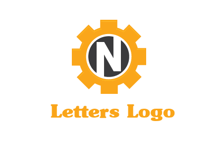 letter n in center of a gear logo