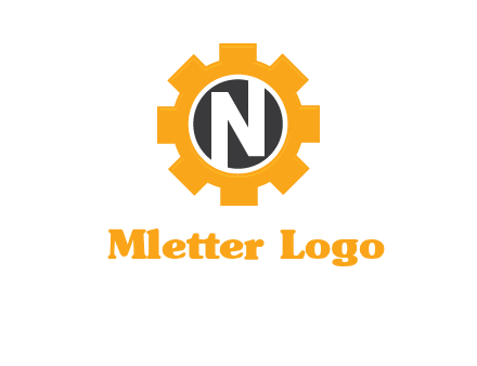 letter n in center of a gear logo