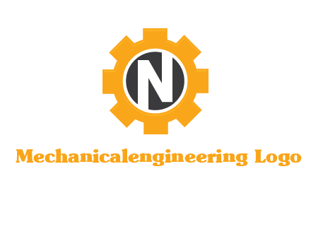 letter n in center of a gear logo