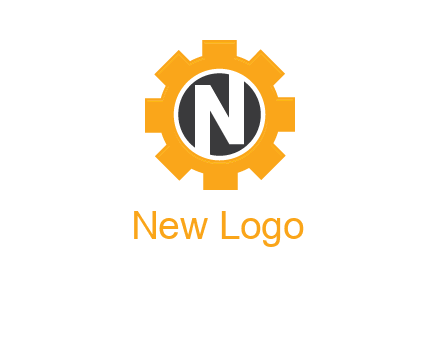 letter n in center of a gear logo