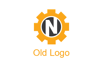letter n in center of a gear logo