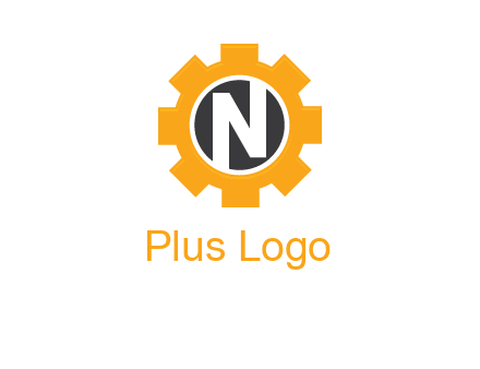 letter n in center of a gear logo