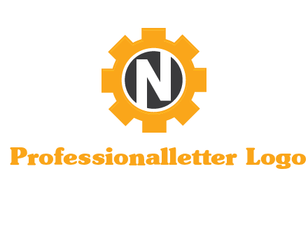letter n in center of a gear logo