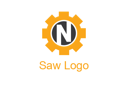 letter n in center of a gear logo