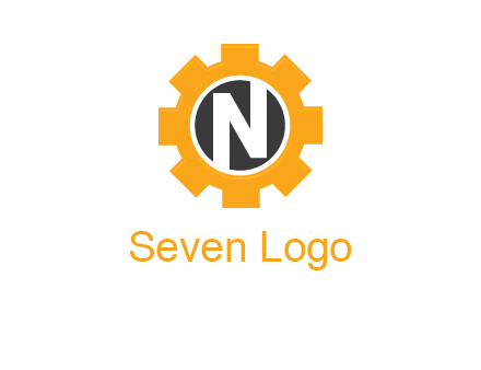 letter n in center of a gear logo