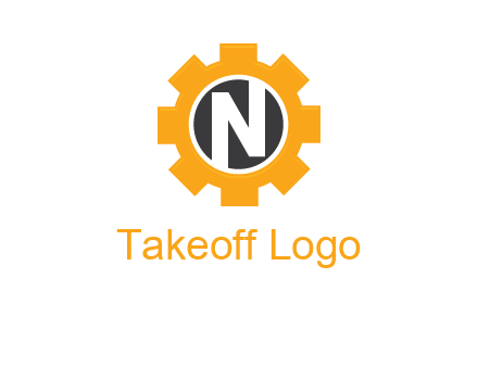 letter n in center of a gear logo
