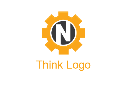 letter n in center of a gear logo
