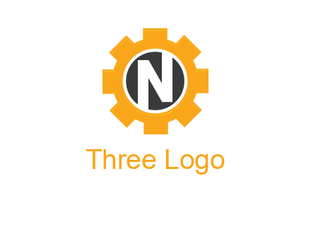 letter n in center of a gear logo
