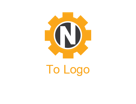 letter n in center of a gear logo