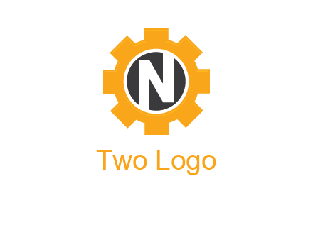 letter n in center of a gear logo