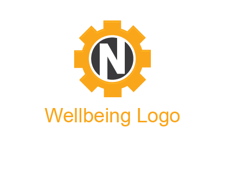 letter n in center of a gear logo