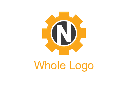 letter n in center of a gear logo