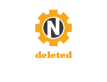letter n in center of a gear logo
