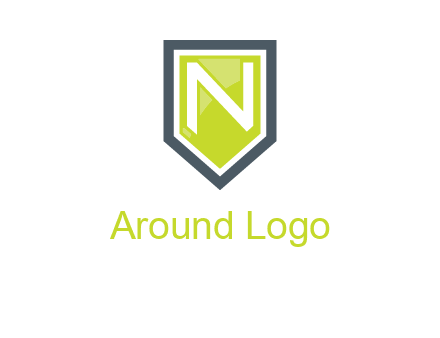 Letter n inside the shield logo