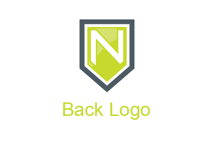 Letter n inside the shield logo