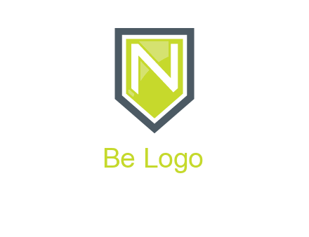 Letter n inside the shield logo