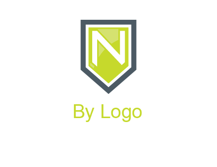 Letter n inside the shield logo