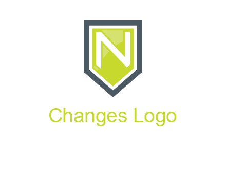 Letter n inside the shield logo
