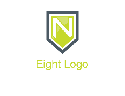 Letter n inside the shield logo