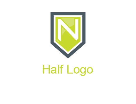 Letter n inside the shield logo