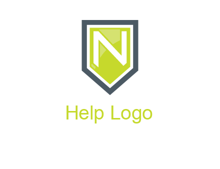 Letter n inside the shield logo