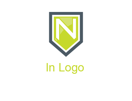 Letter n inside the shield logo