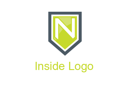 Letter n inside the shield logo